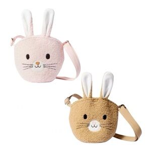 Spritz Pink and Tan Easter Sling Basket Bag Bundle of 2